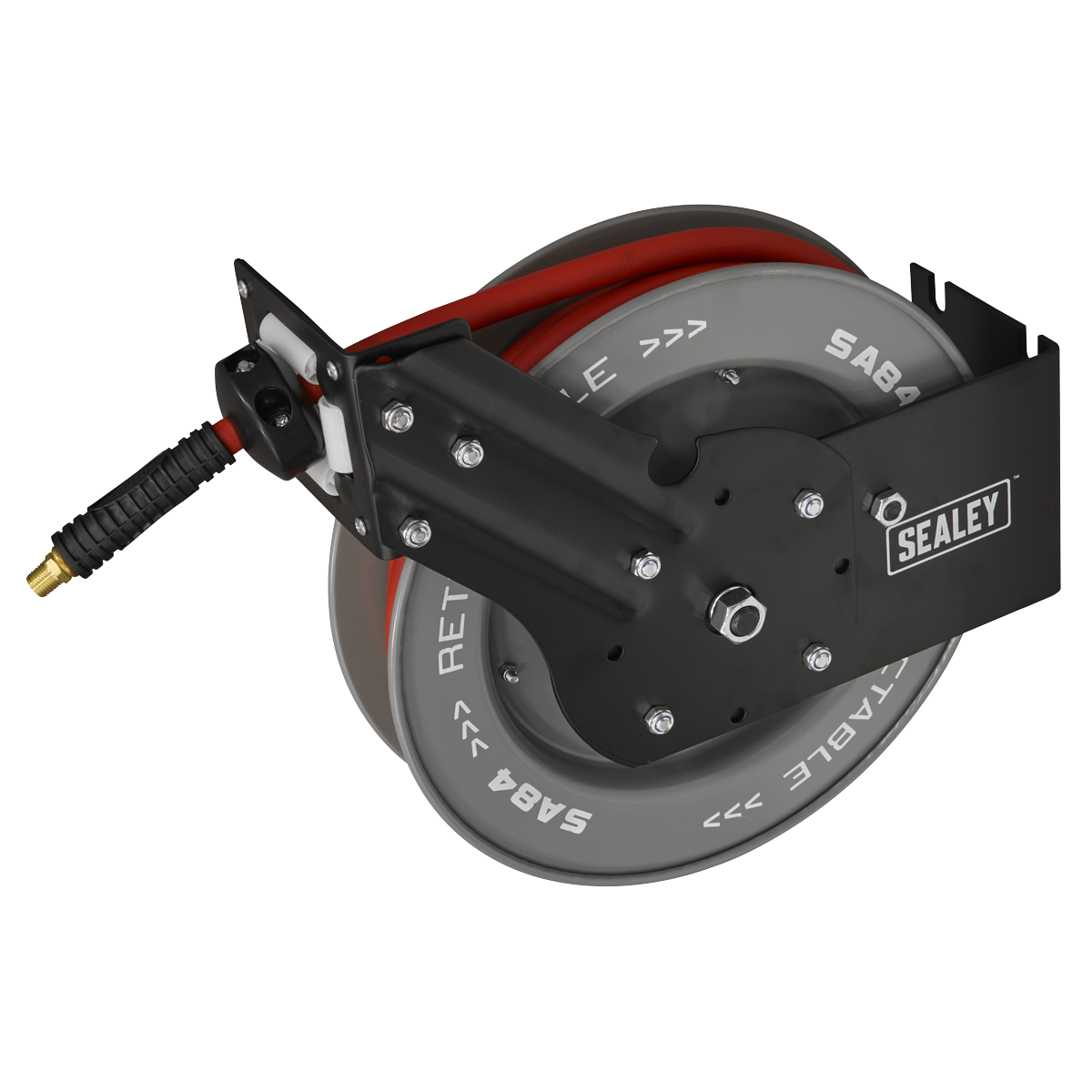 Sealey 8m Retractable Rubber Air Hose with Steel Reel 10mm ID SA84