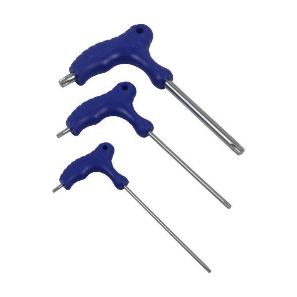 US PRO 10pc T-Handle Torx Key Set Long Star Wrenches T9 - T50 + Storage Rack 4628