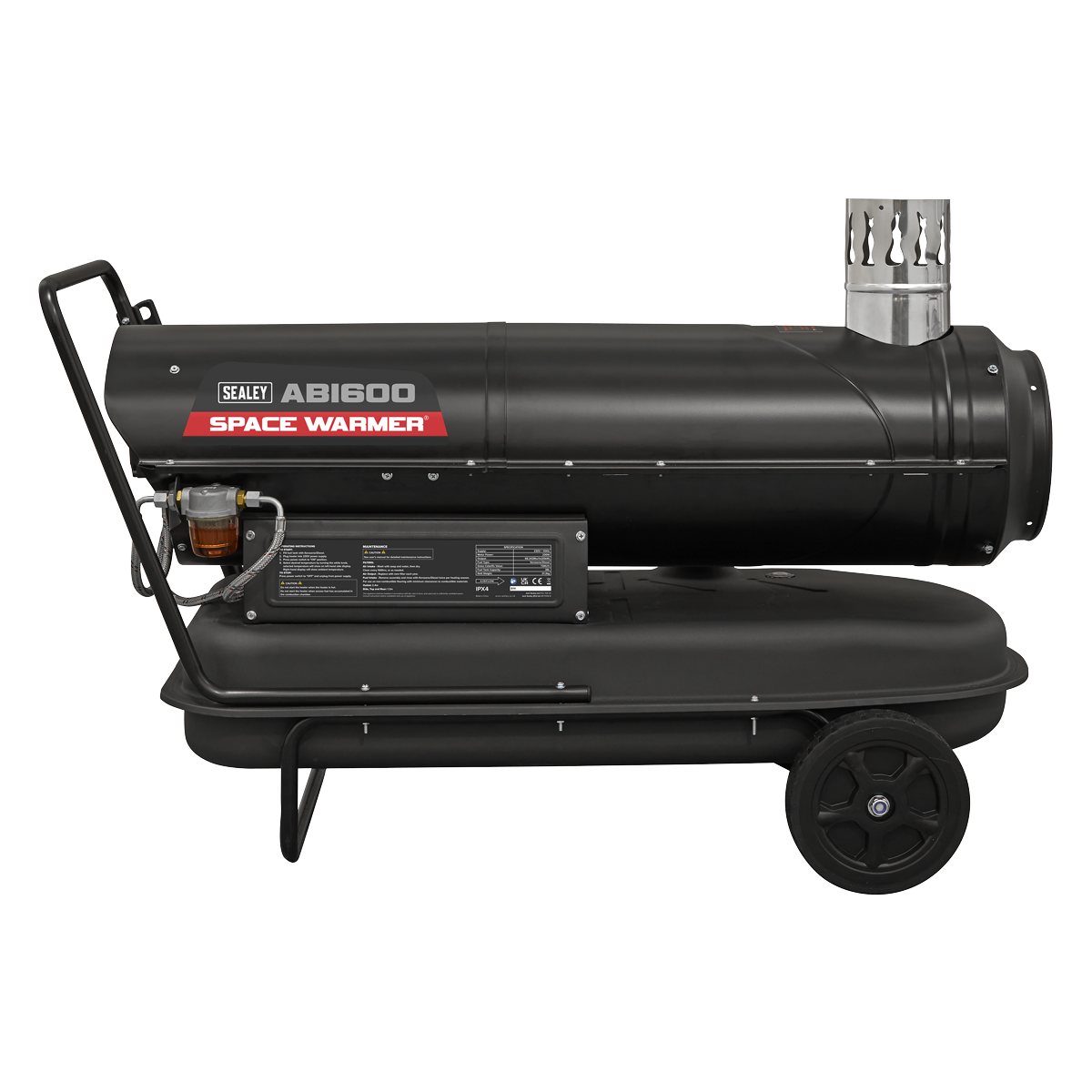 Sealey Space Warmer® Indirect Kerosene/Diesel Heater 68,000Btu/hr with 5M Ducting ABI600COMBO