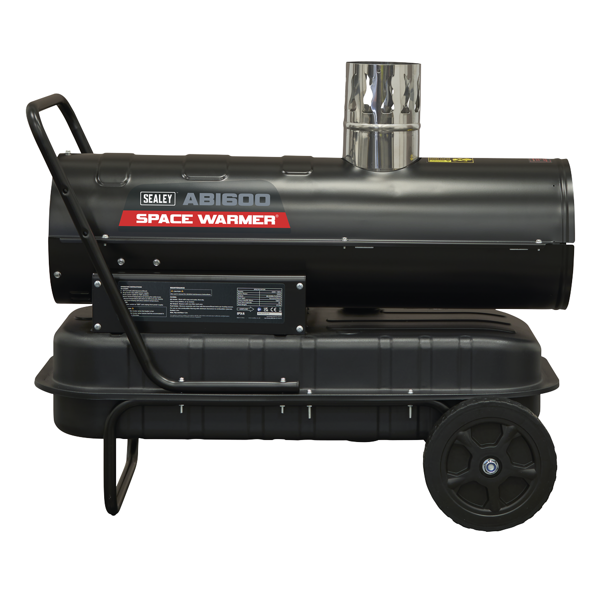 Sealey Space Warmer® Indirect Kerosene/Diesel Heater with Wheels 68,000Btu/hr ABI600