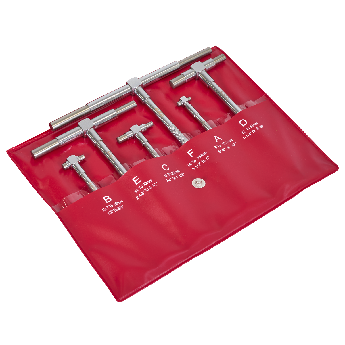 Sealey Telescopic Bore Gauge Set 6pc AK10115