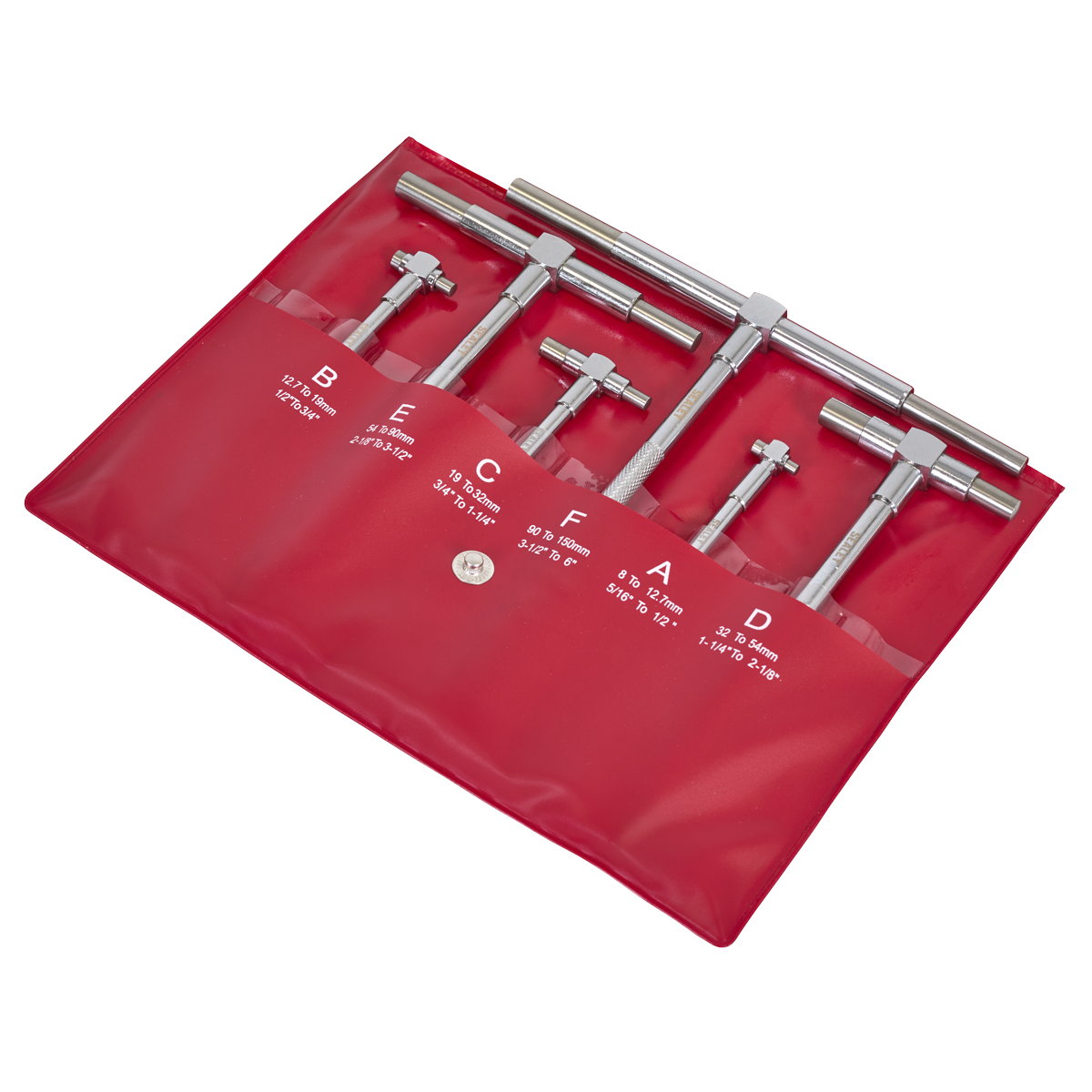 Sealey Telescopic Bore Gauge Set 6pc AK10115