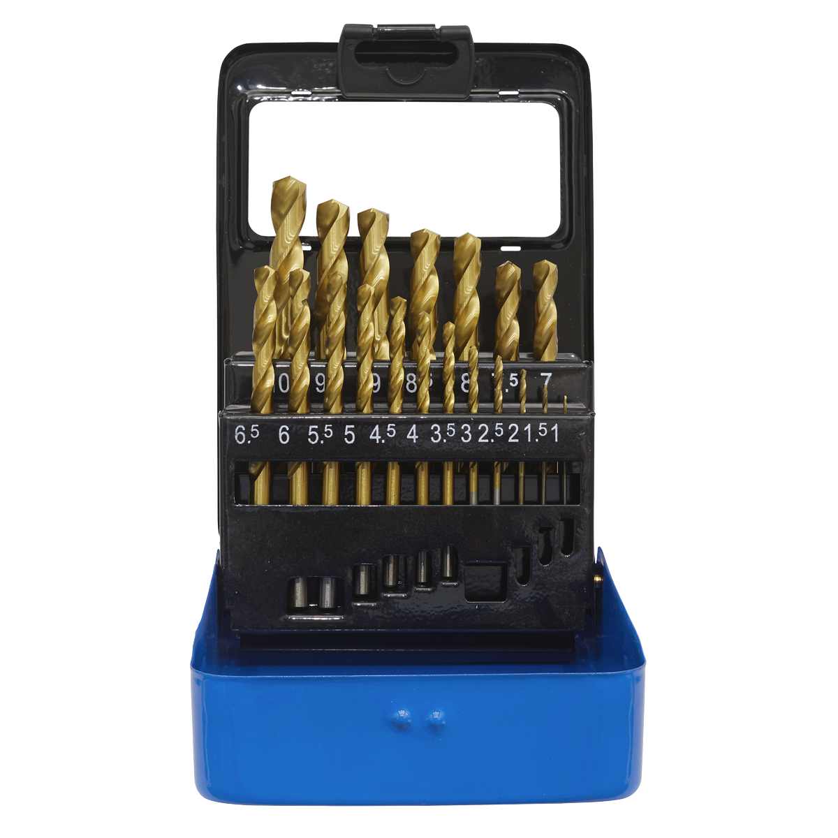 Sealey HSS Fully Ground Drill Bit Set 19pc - DIN 338 AK4719