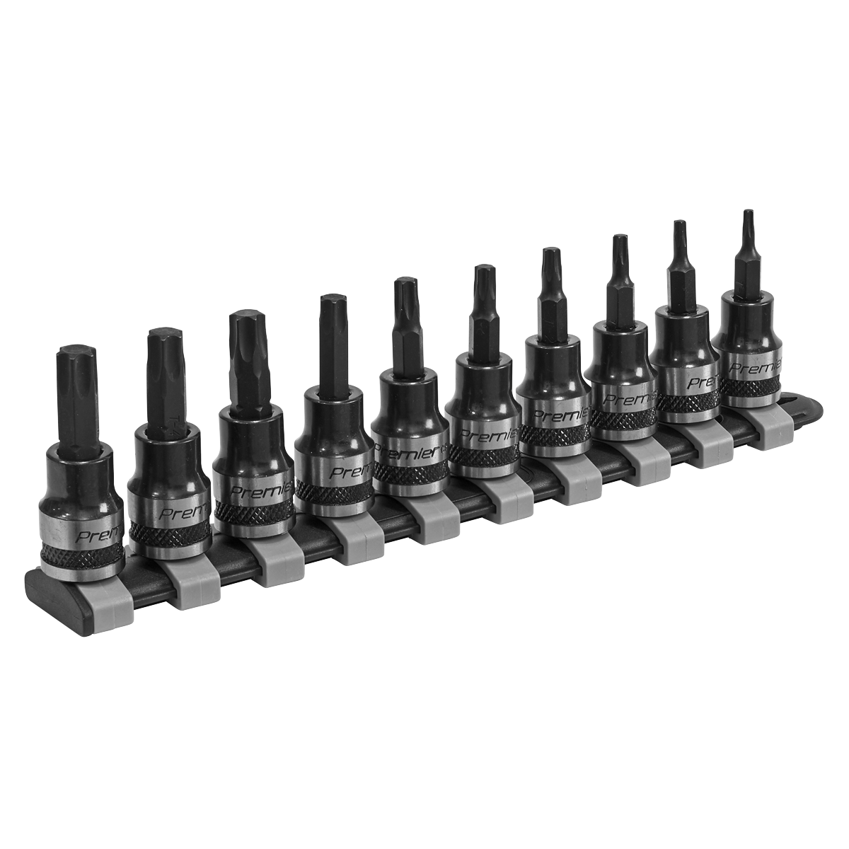 Sealey Premier Black TRX-Star* Socket Bit Set 3/8"Sq Drive 10pc AK6207B
