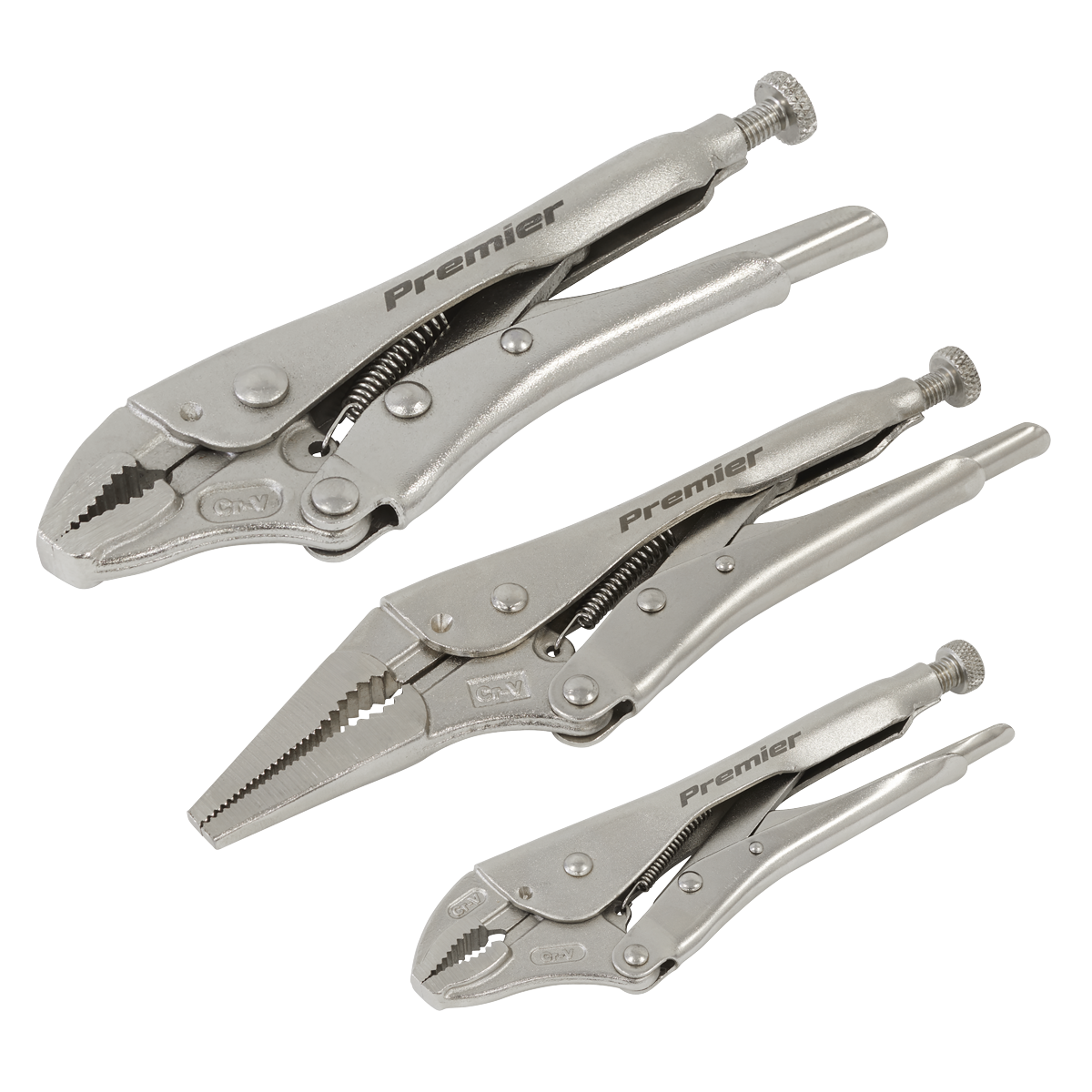 Sealey Premier Locking Pliers Set 3pc AK6876