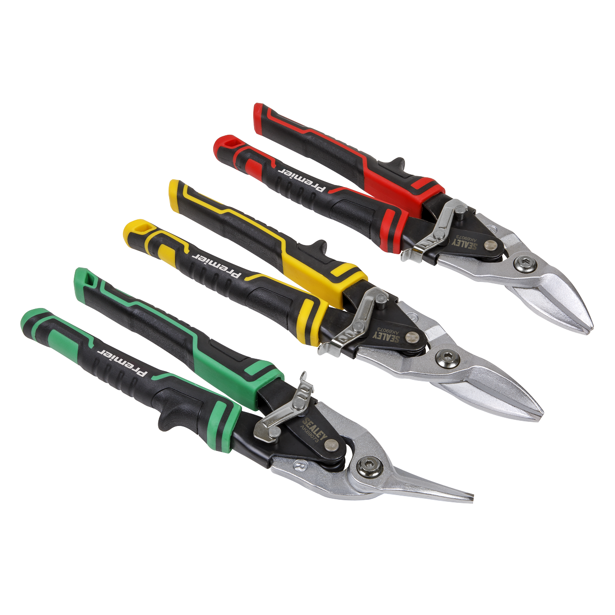 Sealey Premier High Leverage Aviation Tin Snip Set 3pc AK69073
