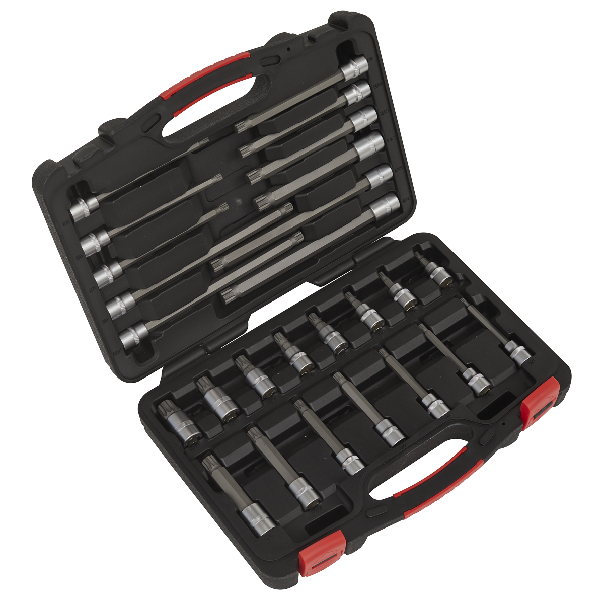 Sealey Premier Platinum Spline Socket Bit Set 3/8"Sq Drive 26pc AK89002