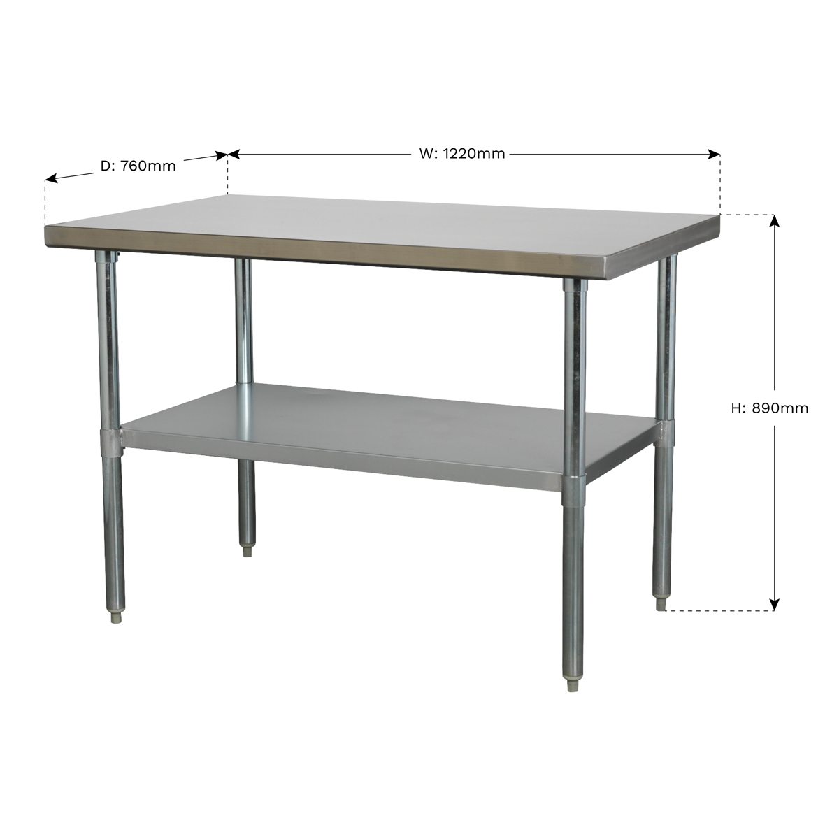 Sealey Stainless Steel Workbench 1.2m AP1248SS