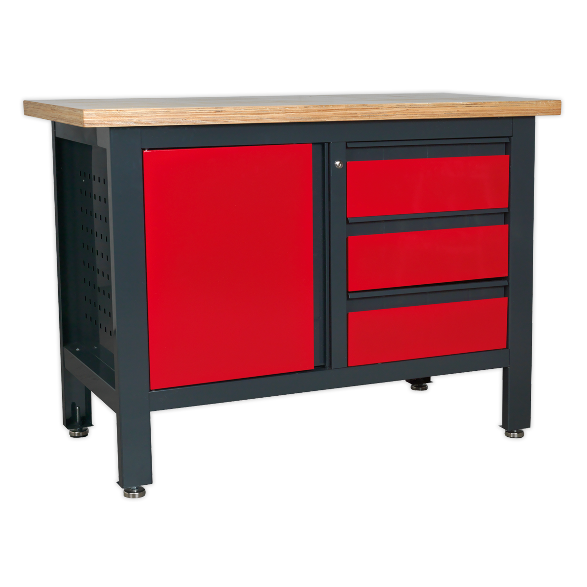Sealey Workbench with 3 Drawers & Cupboard AP1372B