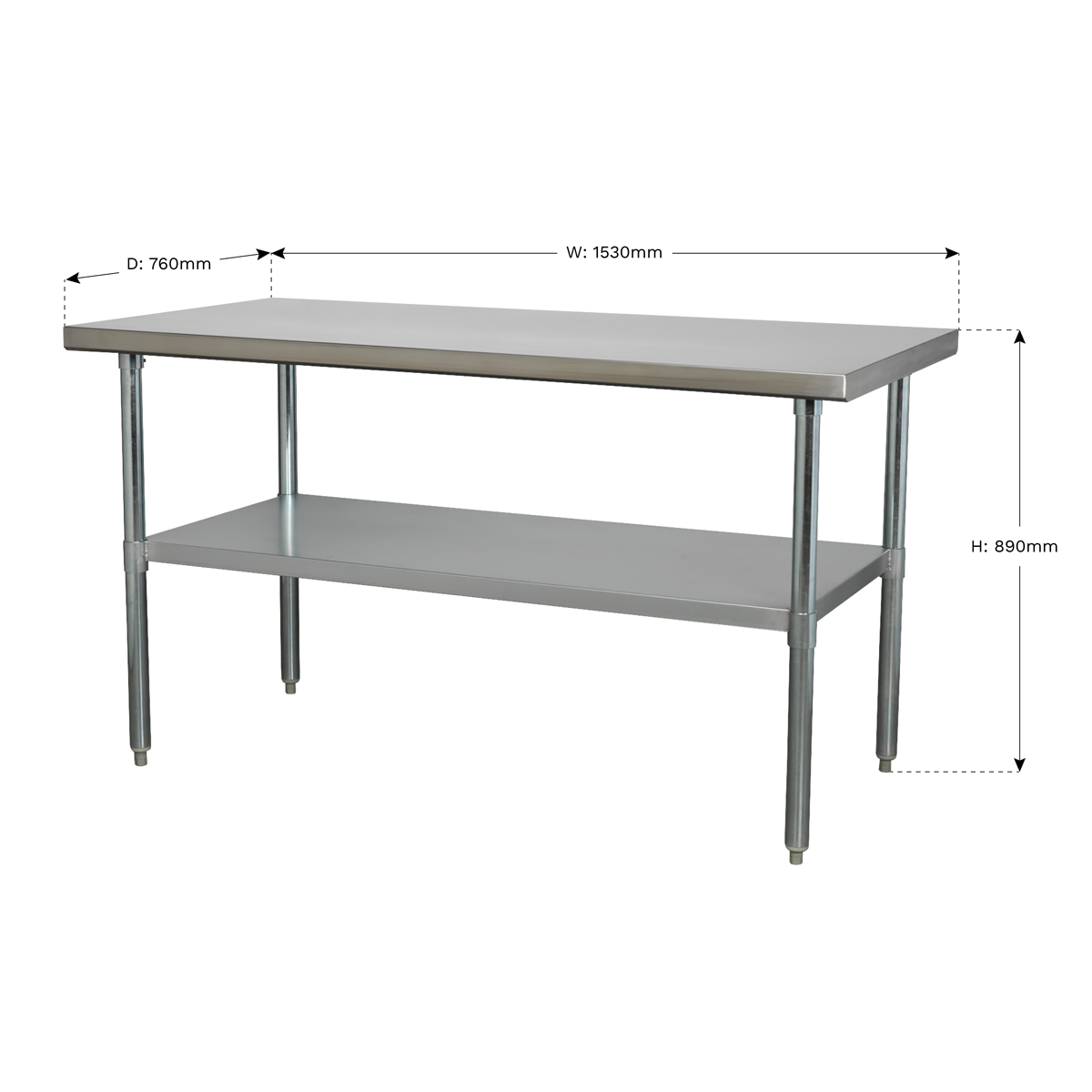 Sealey Stainless Steel Workbench 1.5m AP1560SS