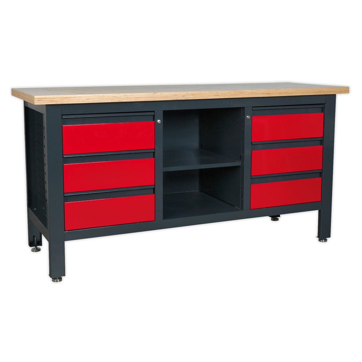 Sealey Workbench with 6 Drawers & Open Storage AP1905D