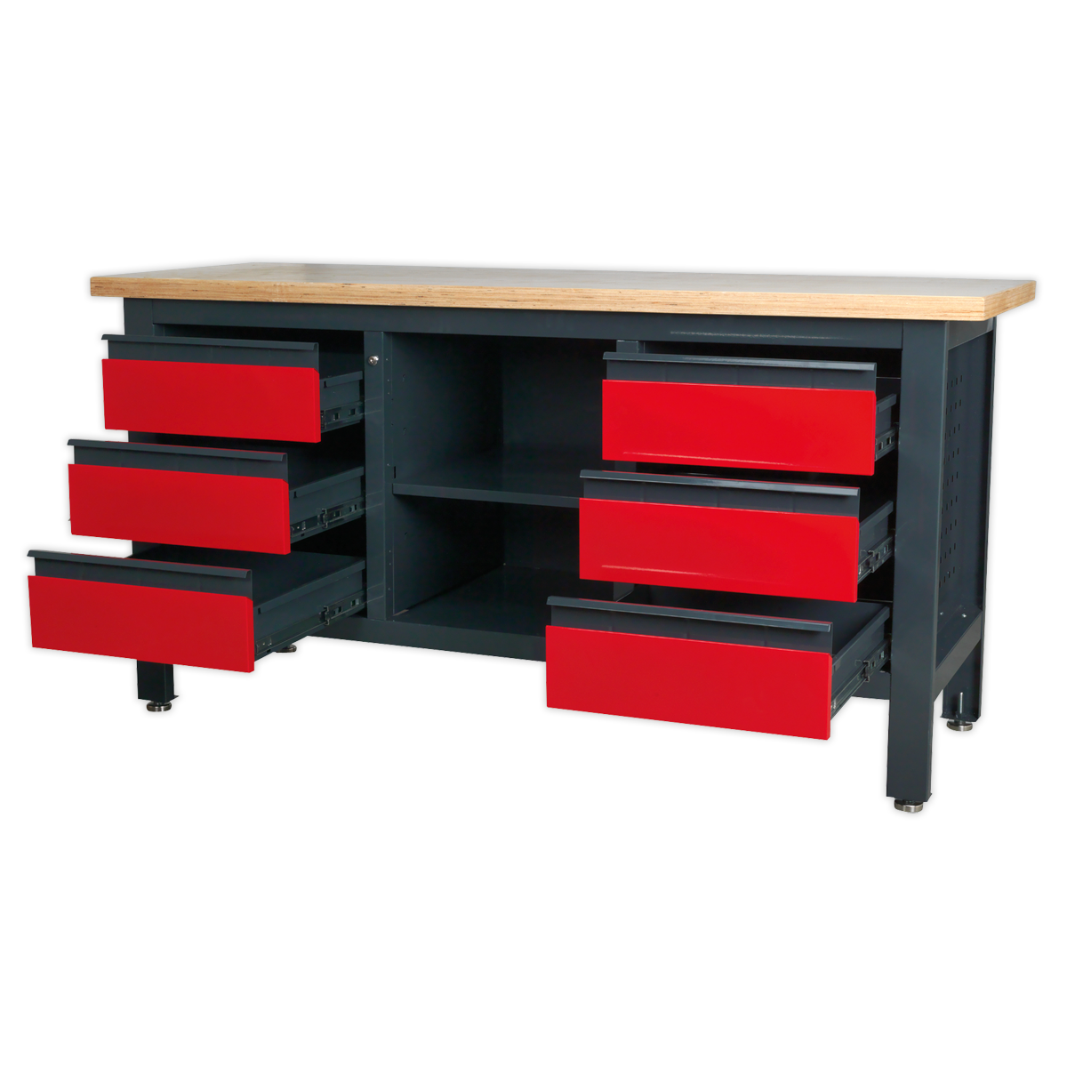 Sealey Workbench with 6 Drawers & Open Storage AP1905D