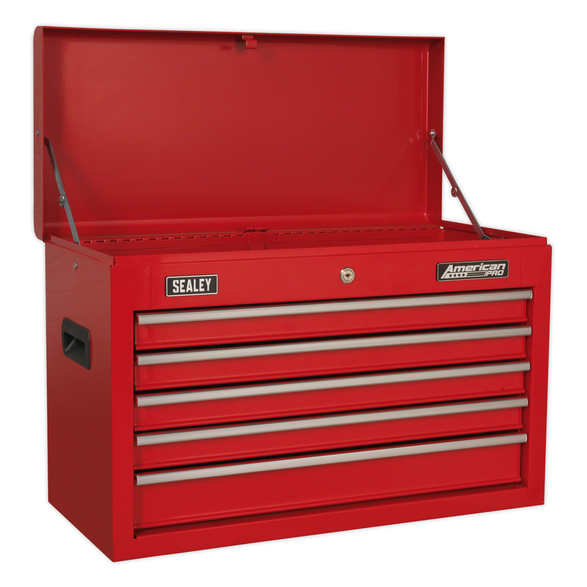 Sealey American PRO® Topchest, Mid-Box Tool Chest & Rollcab Stack 14 Drawer - Red AP22STACK