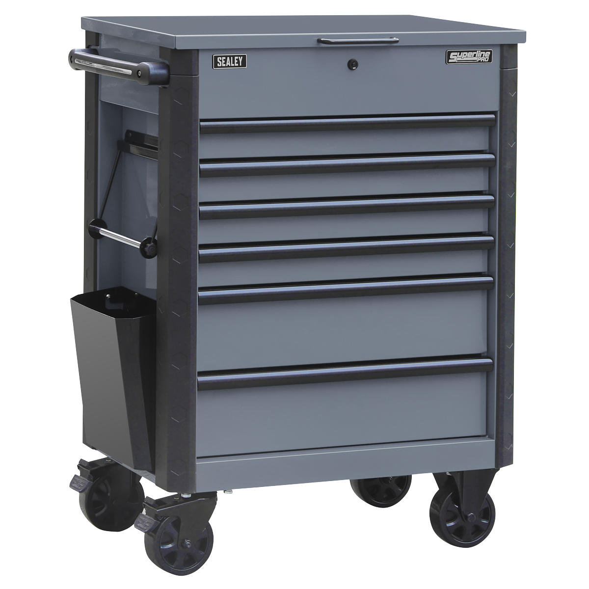 Sealey Superline Pro® Tool Trolley 6 Drawer - Grey AP266G