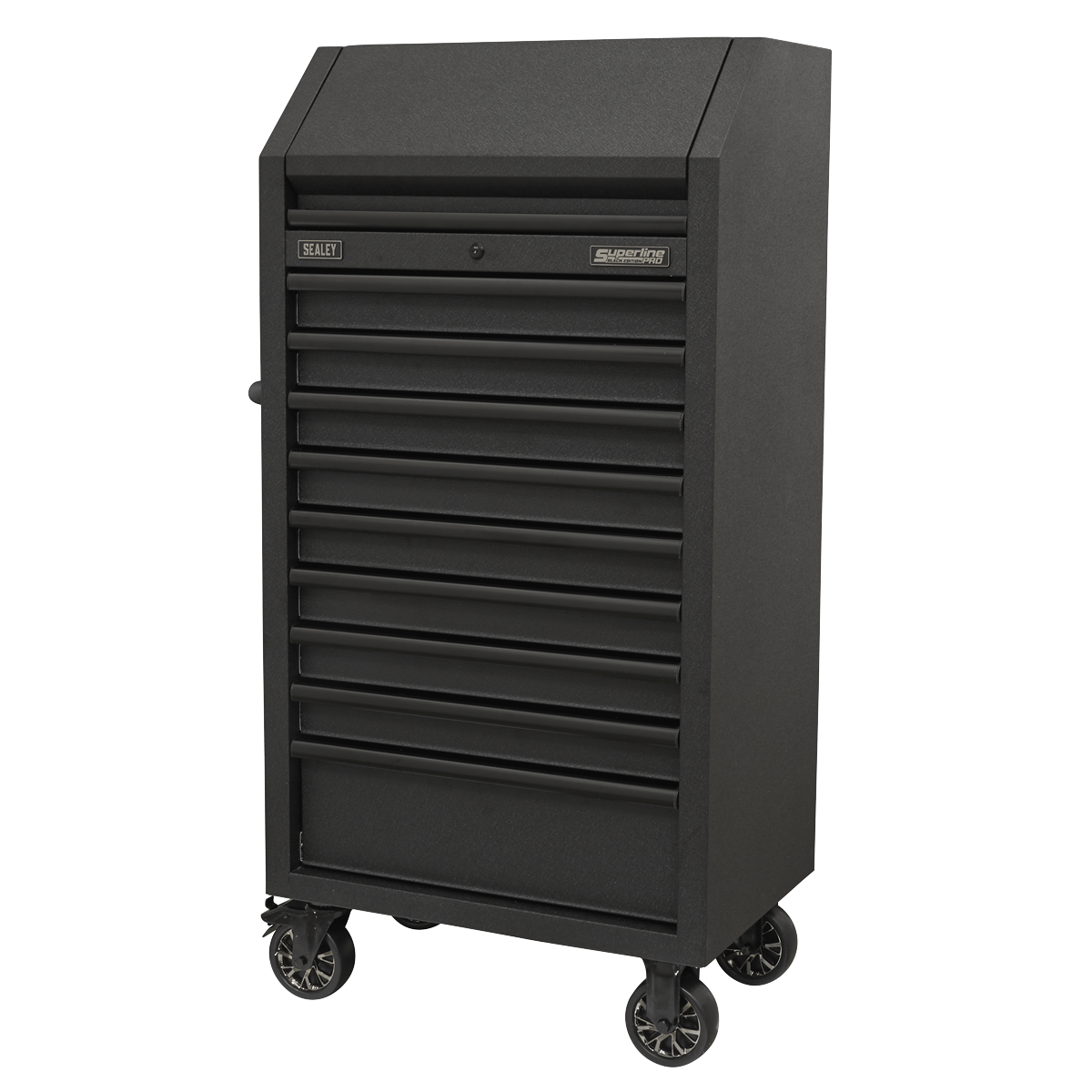 Sealey Superline PRO® Black Edition Tower Cabinet with 9 Soft Close Drawers & Power Bar 690mm AP2709BE
