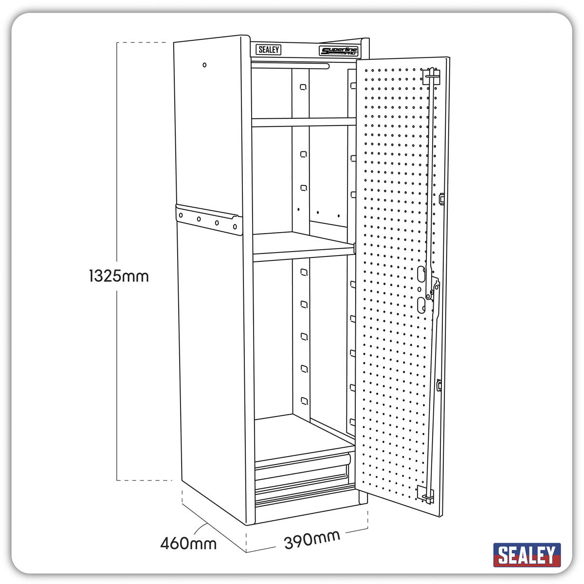 Sealey Superline PRO® Hang-On Locker - Red AP33519