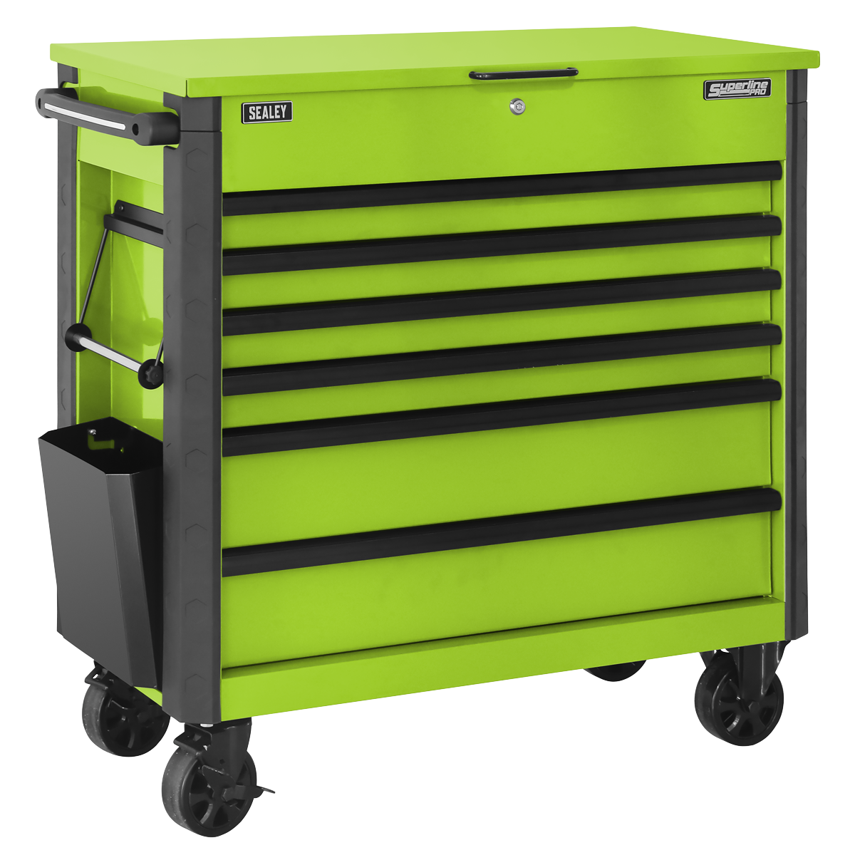 Sealey Tool Trolley 6 Drawer - Green AP366HV