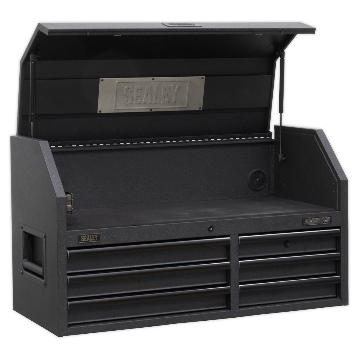 Sealey Superline PRO® Black Edition Topchest with 6 Soft Close Drawers & Power Bar 1030mm AP4106BE