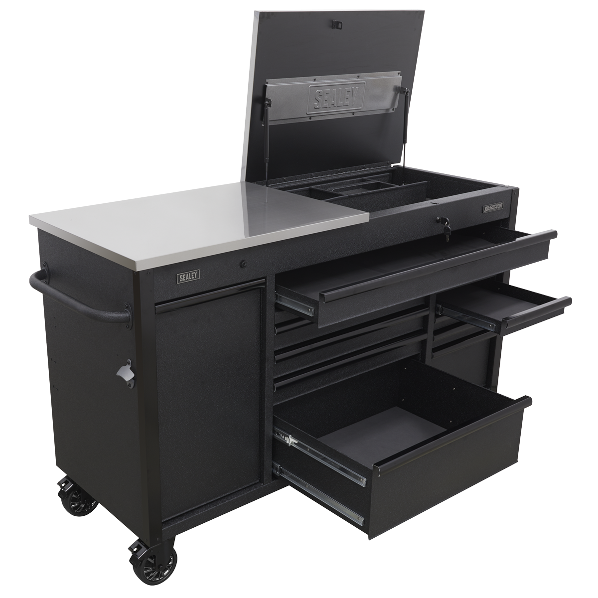 Sealey Superline PRO® Mobile Tool Cabinet with Power Tool Charging Drawer 1600mm AP6310BE