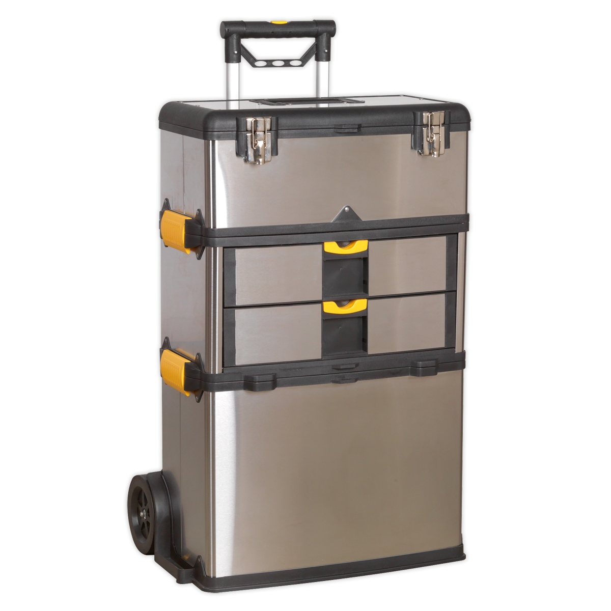 Sealey Mobile Stainless Steel/Composite Toolbox with 3 Compartments AP855