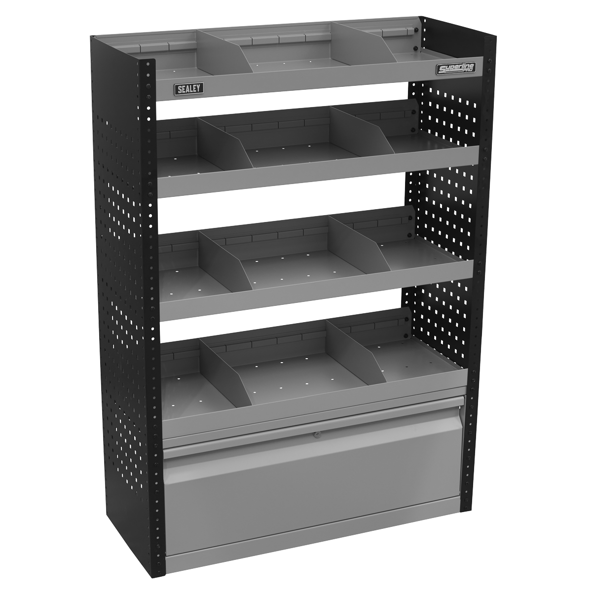 Sealey Superline PRO® Modular Flat Shelf Van Storage System APMSVCOMBO1