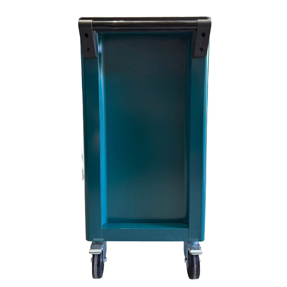 BRUNEL Tools 7 Drawer Caster Mounted Roller Tool Chest Cabinet with 6 Fully Stocked Drawers - 249 Pieces - Green