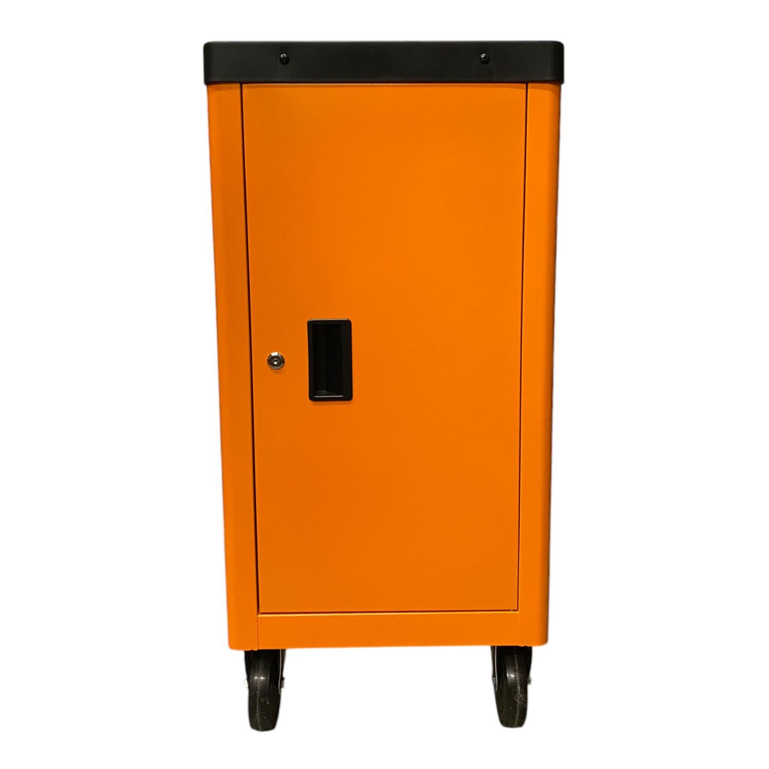 BRUNEL Tool 7 Drawer Caster Mounted Roller Tool Chest Cabinet with 6 Fully Stocked Drawers - 249 Pieces - Orange