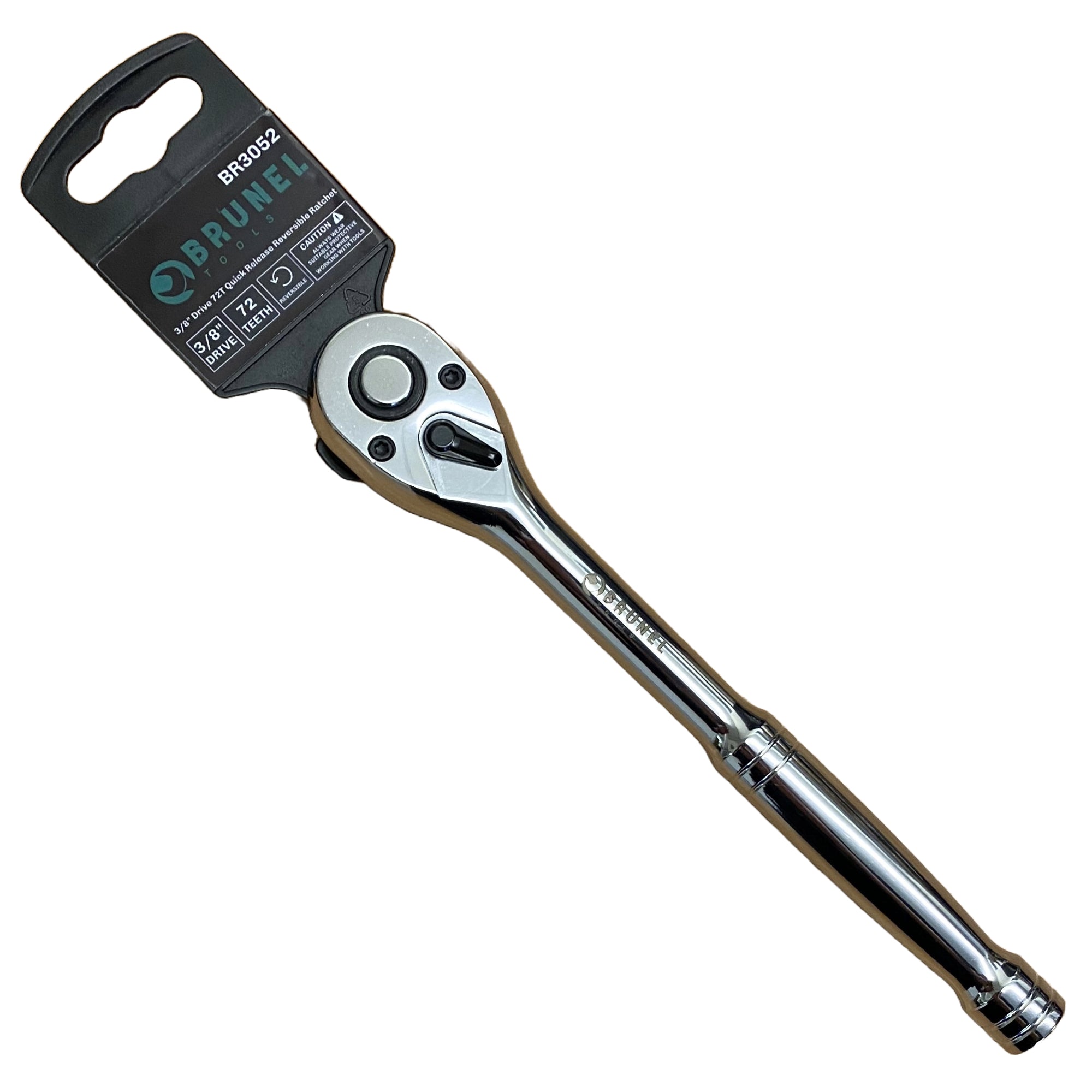 BRUNEL Tools 3/8" Drive 72T Quick Release Reversible Ratchet Socket Wrench BR3052