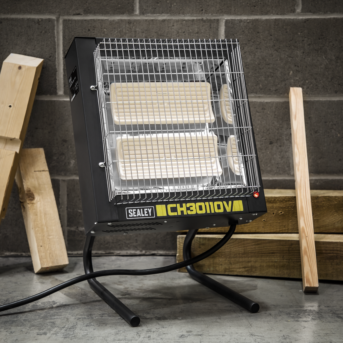 Sealey Ceramic Heater 1.2/2.4kW 110V CH30110V