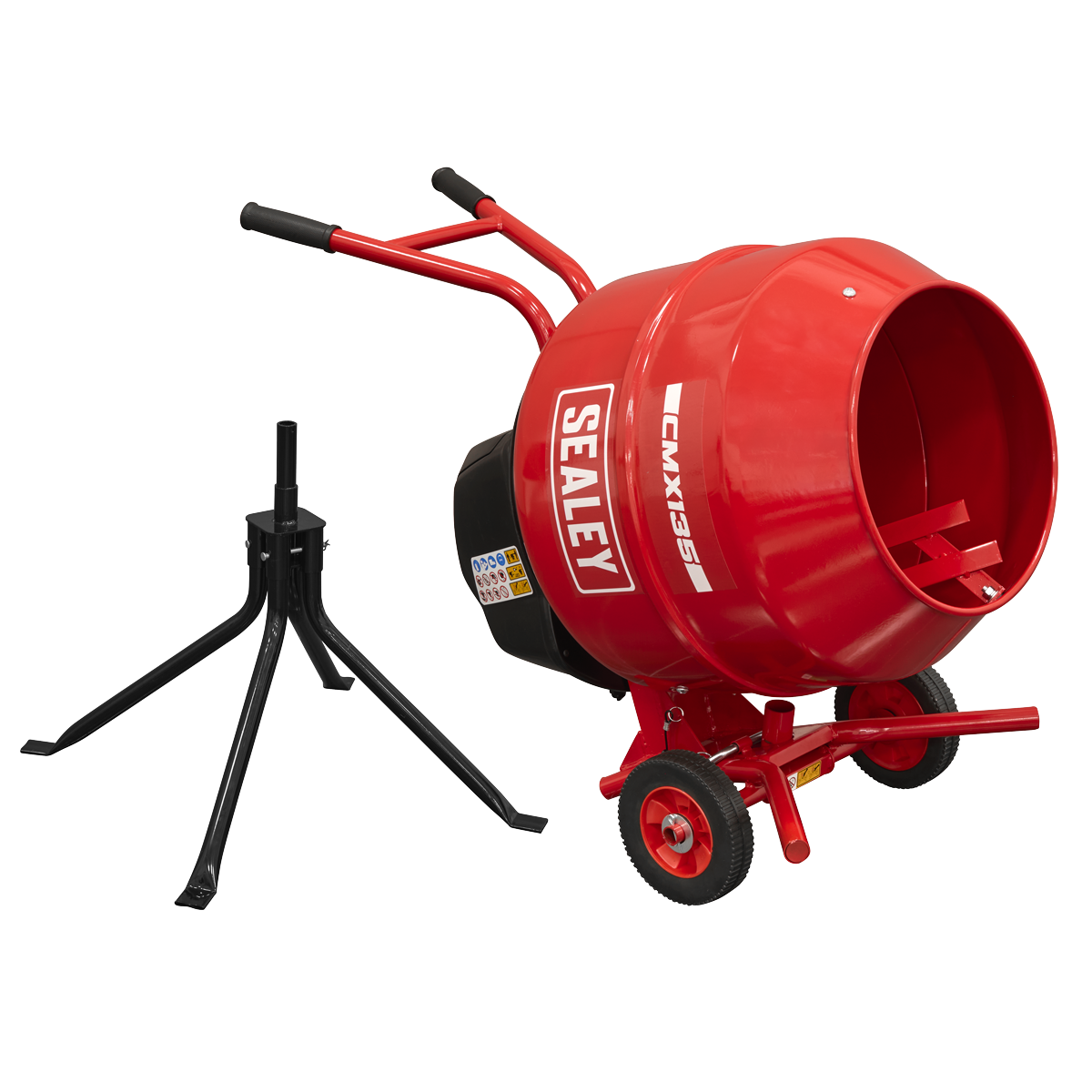 Sealey 135L Cement Mixer with Stand 550W CMX135