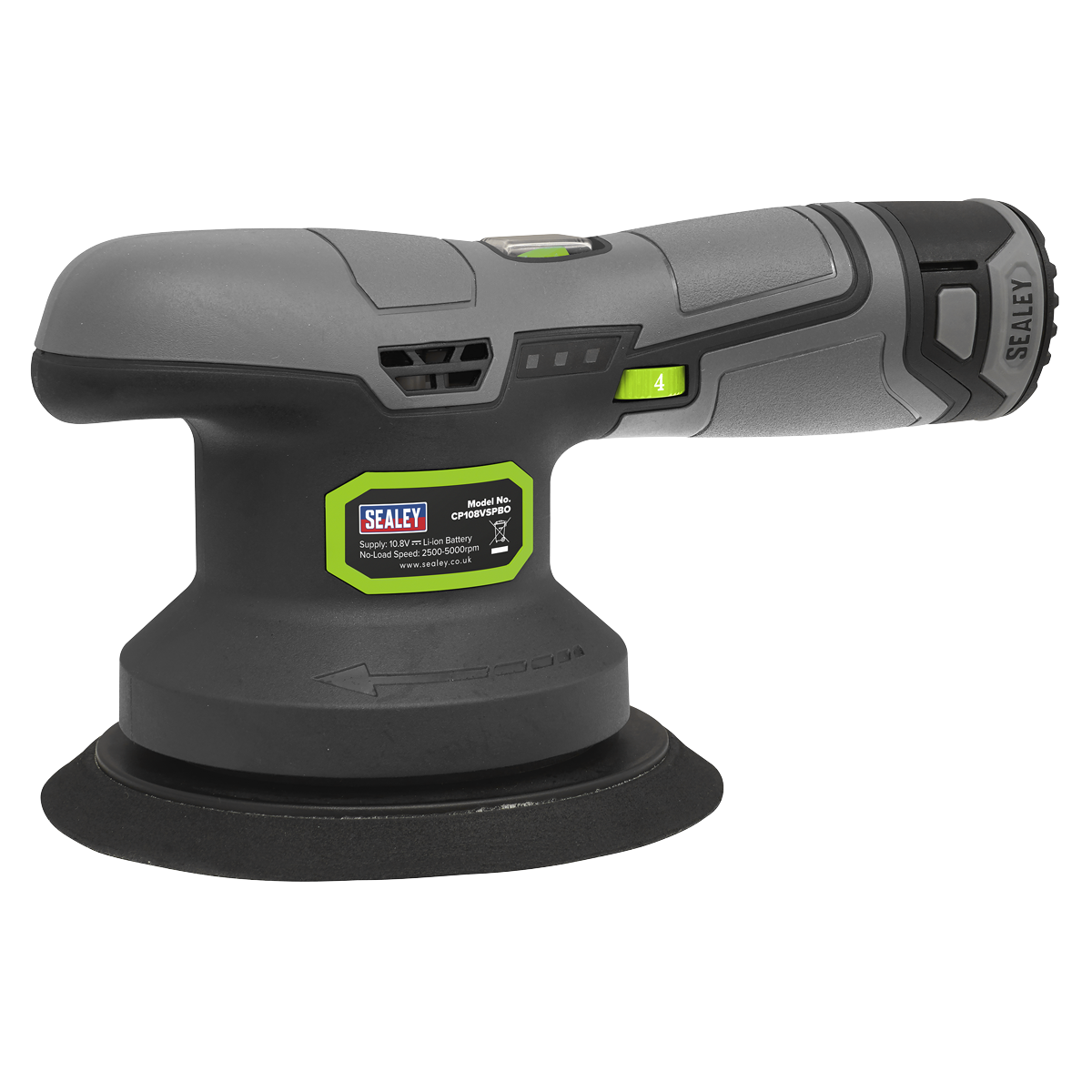 Sealey SV10.8 Series 150mm Cordless Dual Action Sander/Polisher Kit 10.8V 2Ah CP108VSP