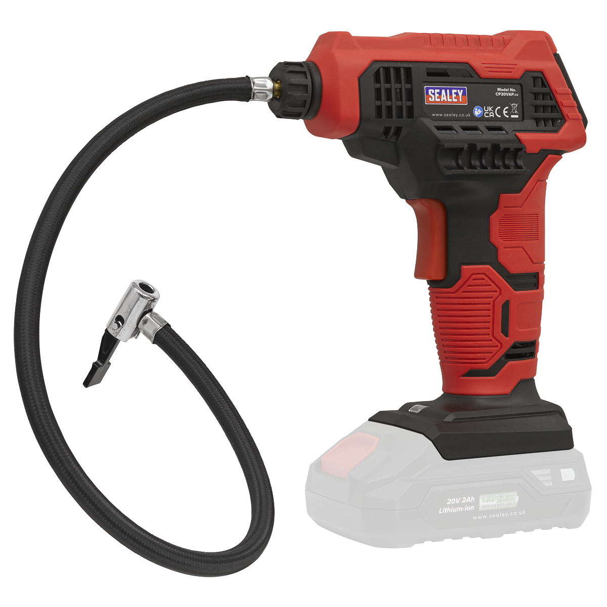 Sealey SV20 Series Cordless Tyre Inflator 20V - Body Only CP20VAP