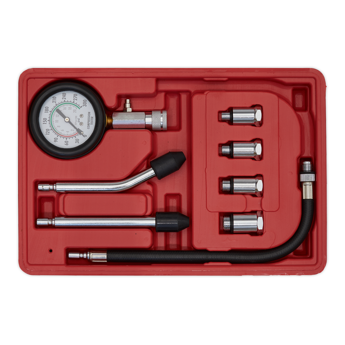 Sealey Petrol Engine Compression Test Kit 8pc CT955