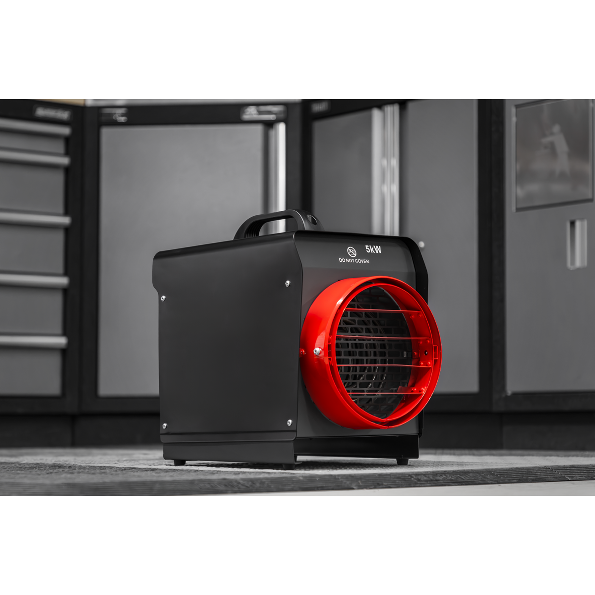 Sealey Industrial Fan Heater with Ducting 5kW/400V DEH5001