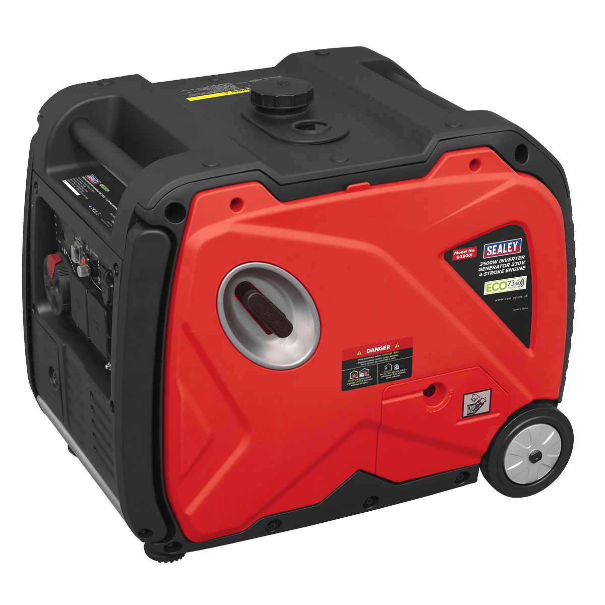 Sealey 3500W Inverter Generator 4-Stroke Engine 230V G3500I