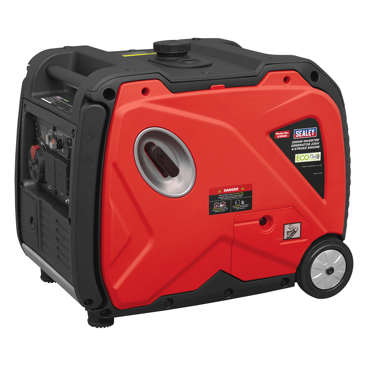 Sealey 3500W Inverter Generator 4-Stroke Engine 230V G3500I