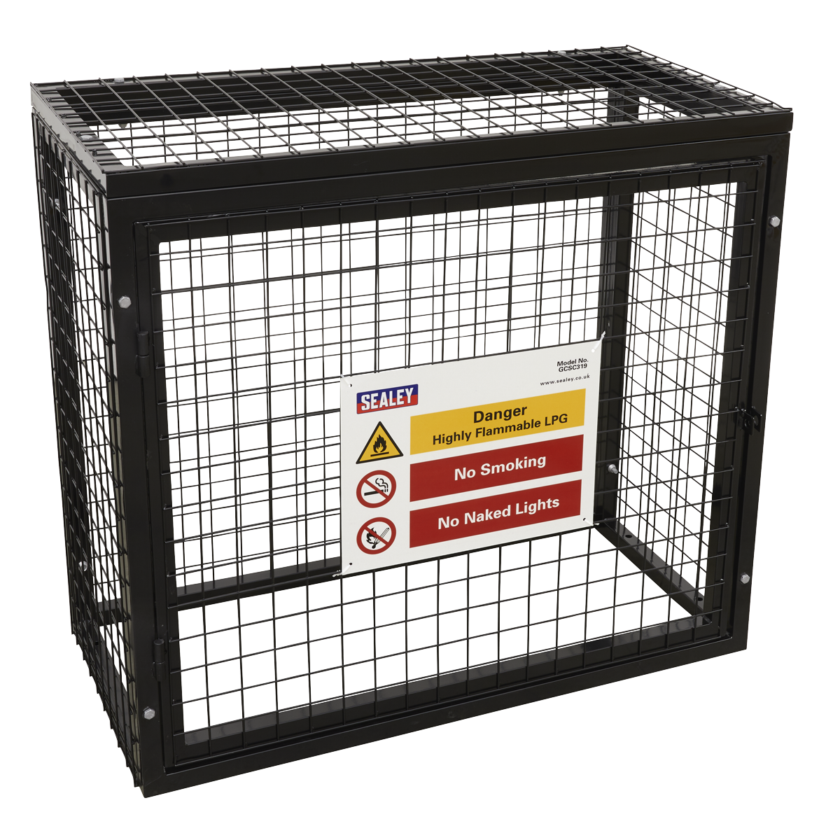 Sealey Gas Cylinder Safety Cage - 3 x 19kg GCSC319