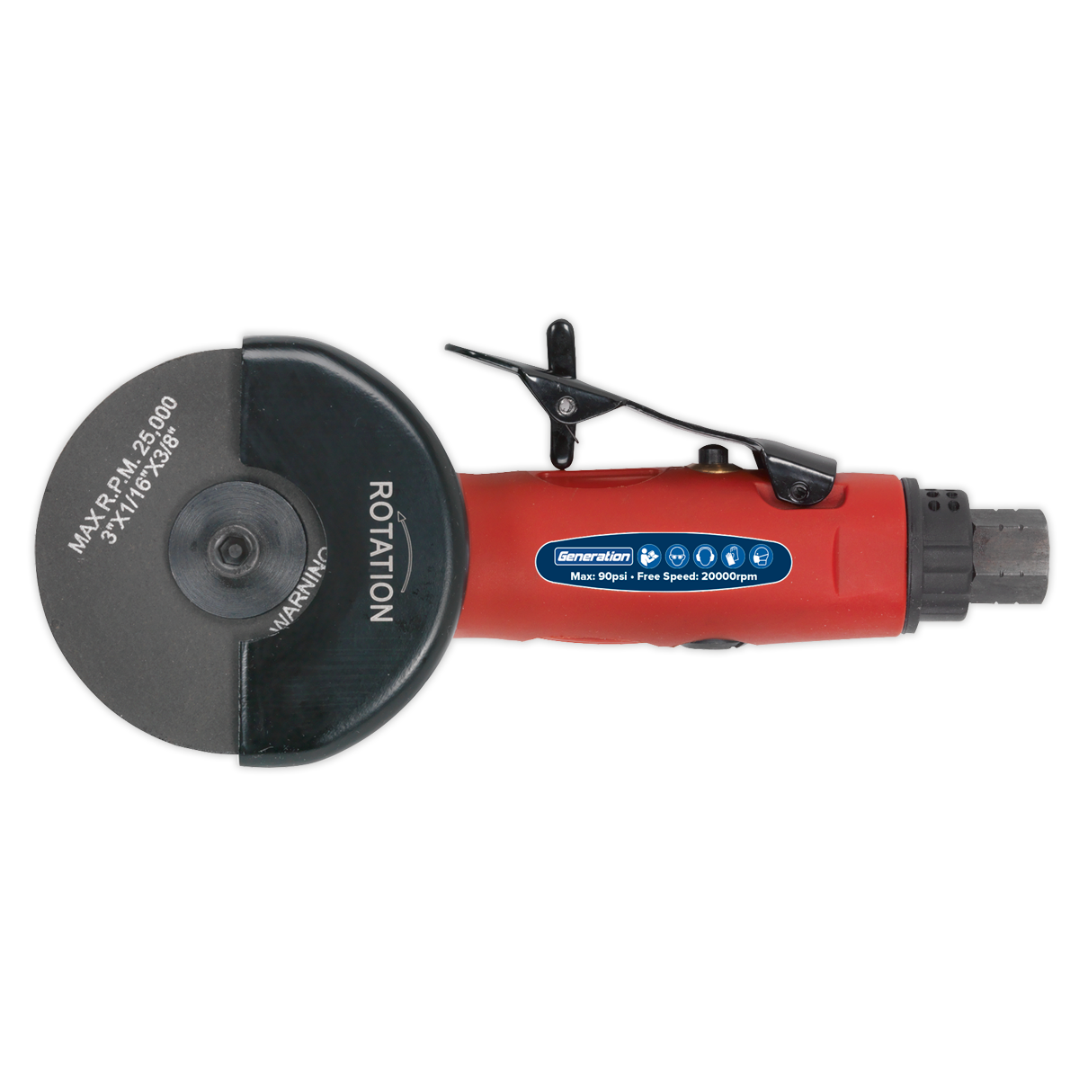 Sealey Generation Straight Air Cut-Off Tool 75mm GSA26