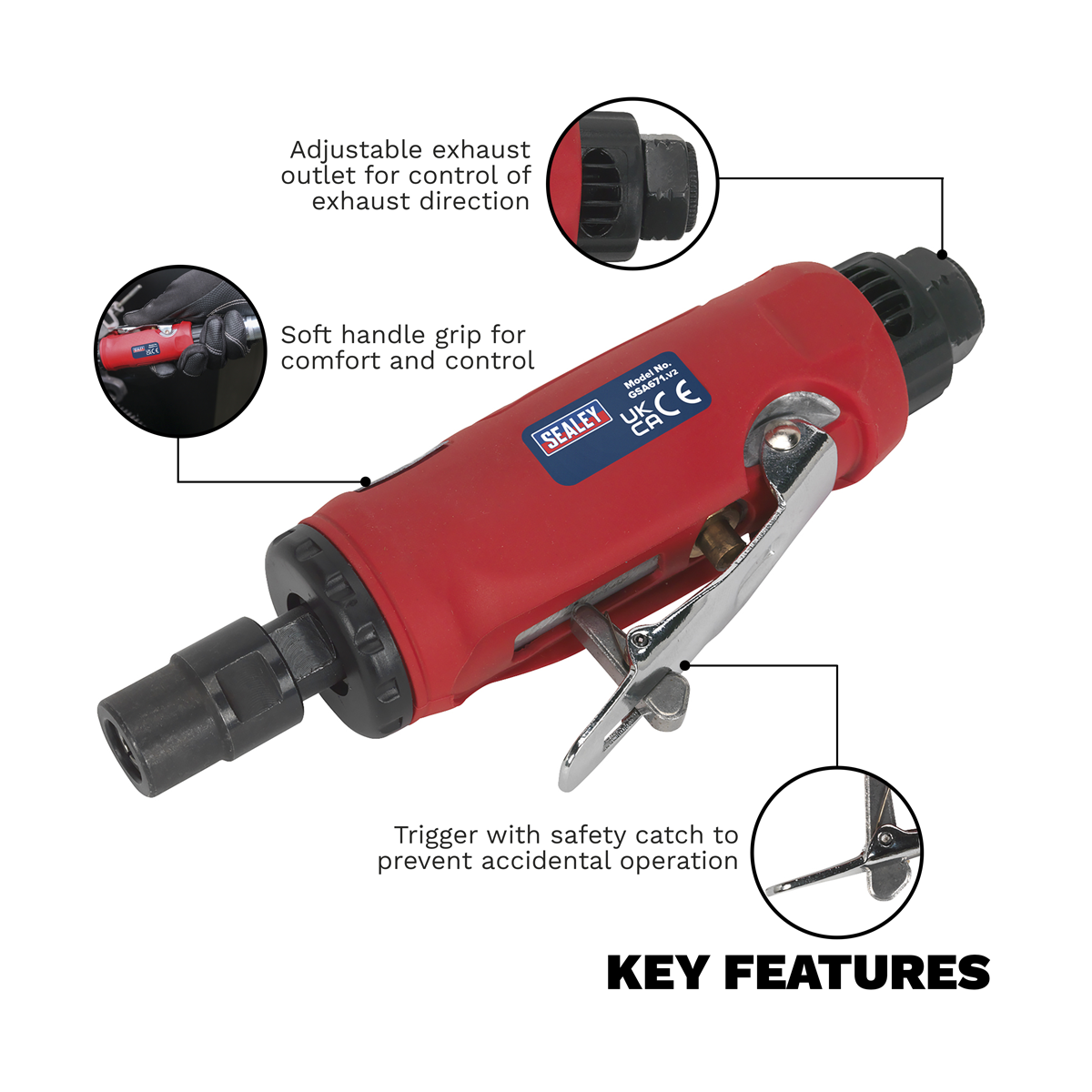 Sealey Generation Air Die Grinder GSA671