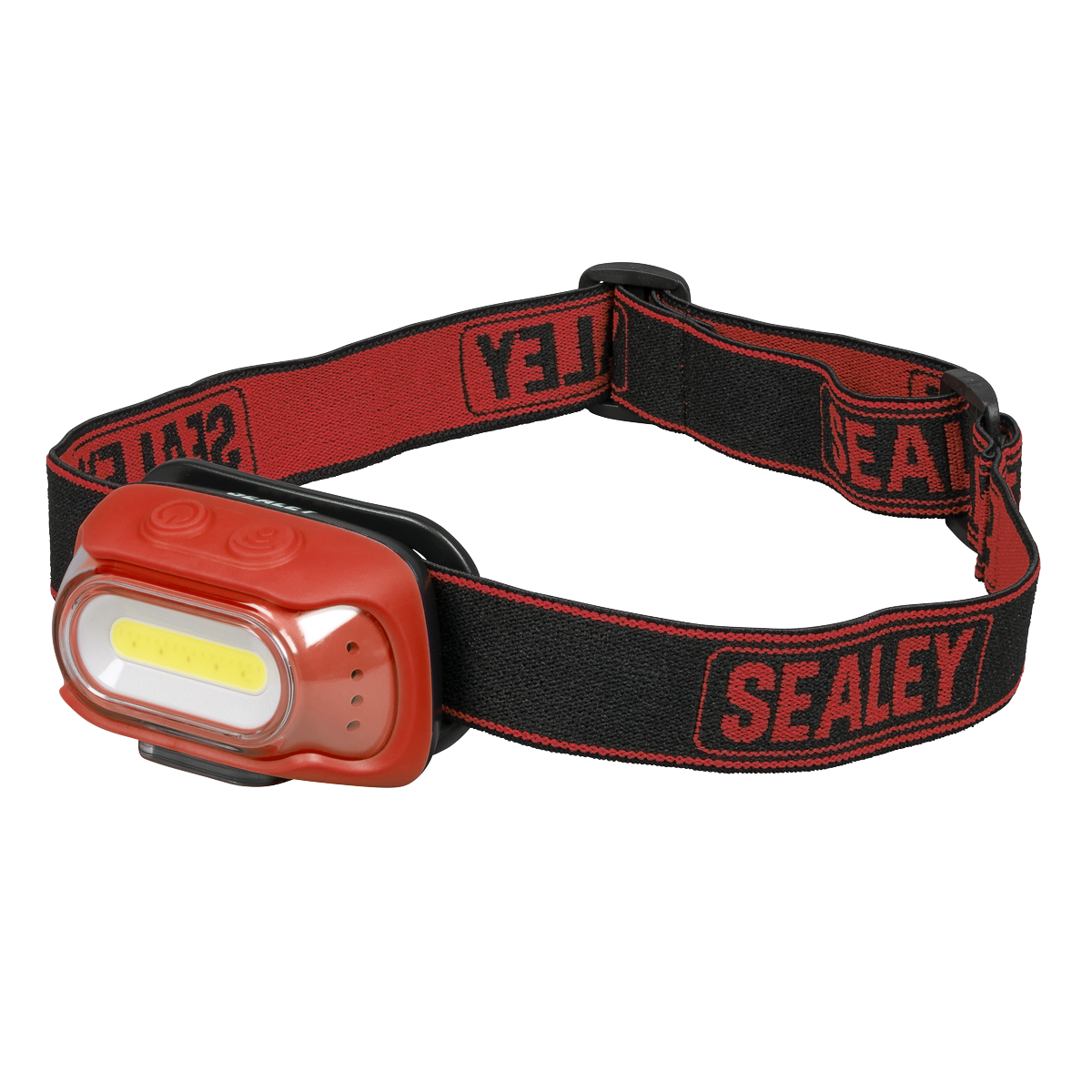 Sealey Rechargeable Head Torch with Auto-Sensor 8W COB LED - Red HT08RR