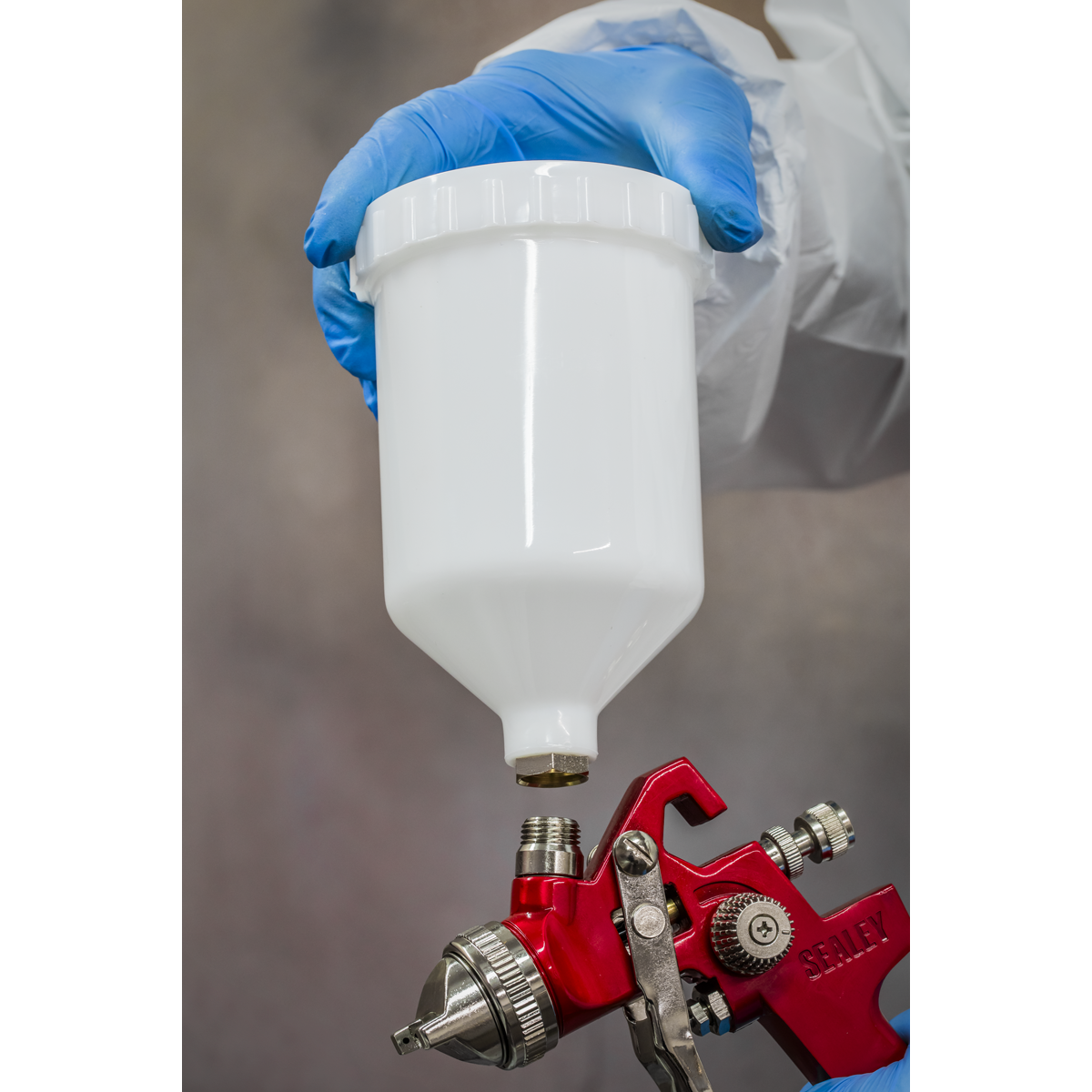 Sealey Workshop Series HVLP Gravity Feed Spray Gun 2mm Set-Up HVLP742
