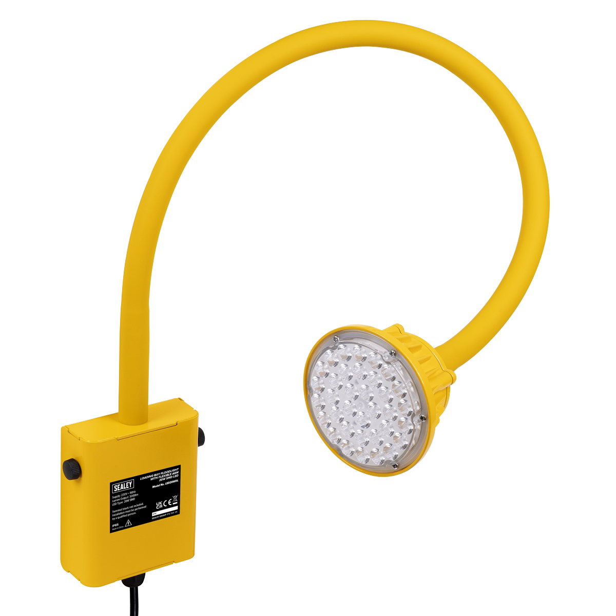Sealey Loading Bay Floodlight with Flexible Arm 20W SMD LED LED20WDL