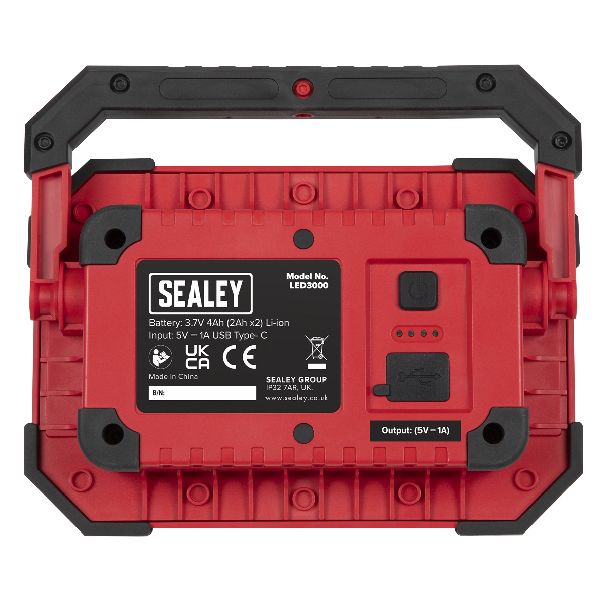 Sealey Rechargeable Portable Floodlight & Power Bank 30W COB LED LED3000