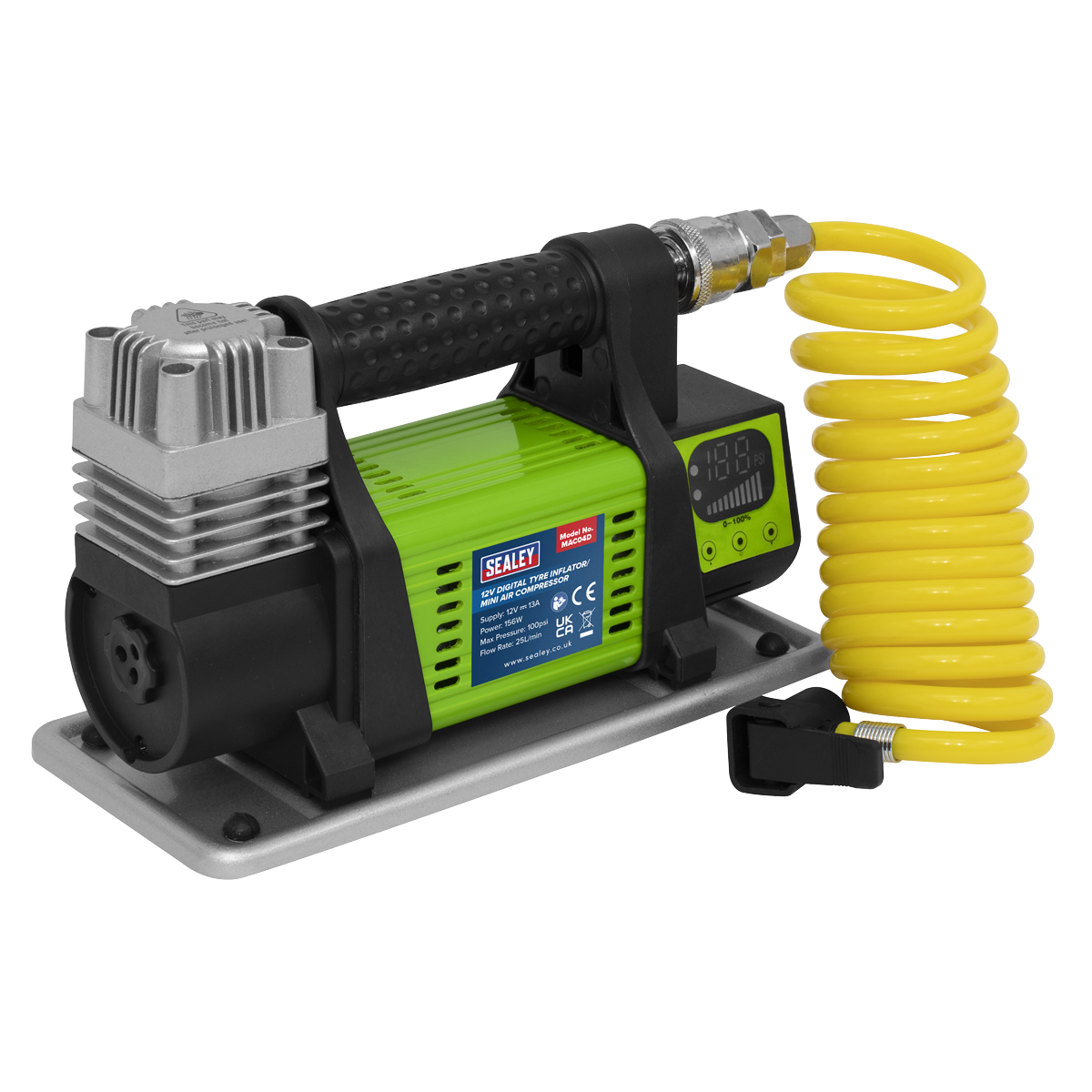 Sealey Digital Tyre Inflator/Mini Air Compressor 12V MAC04D