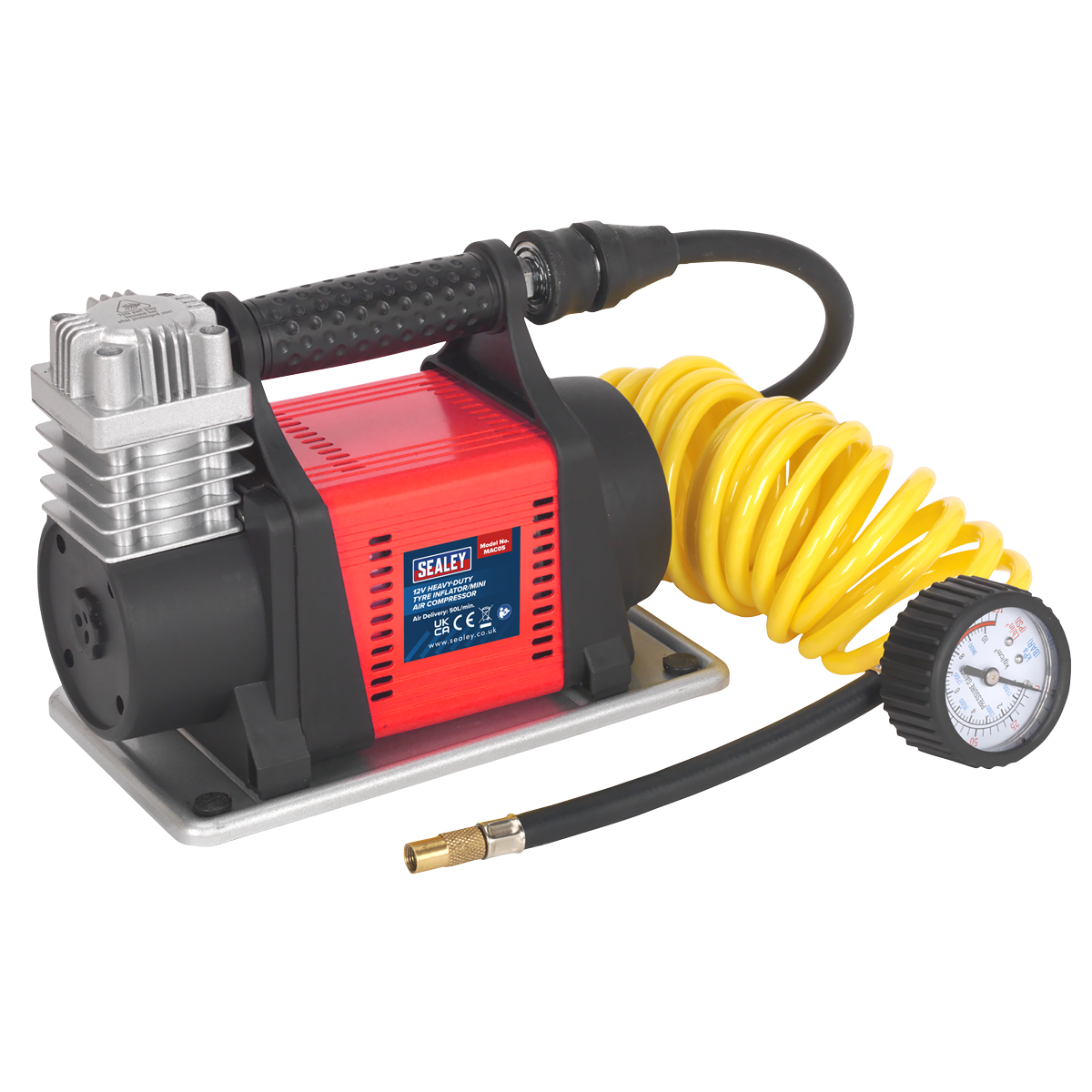 Sealey Heavy-Duty Tyre Inflator/Mini Air Compressor 12V MAC05