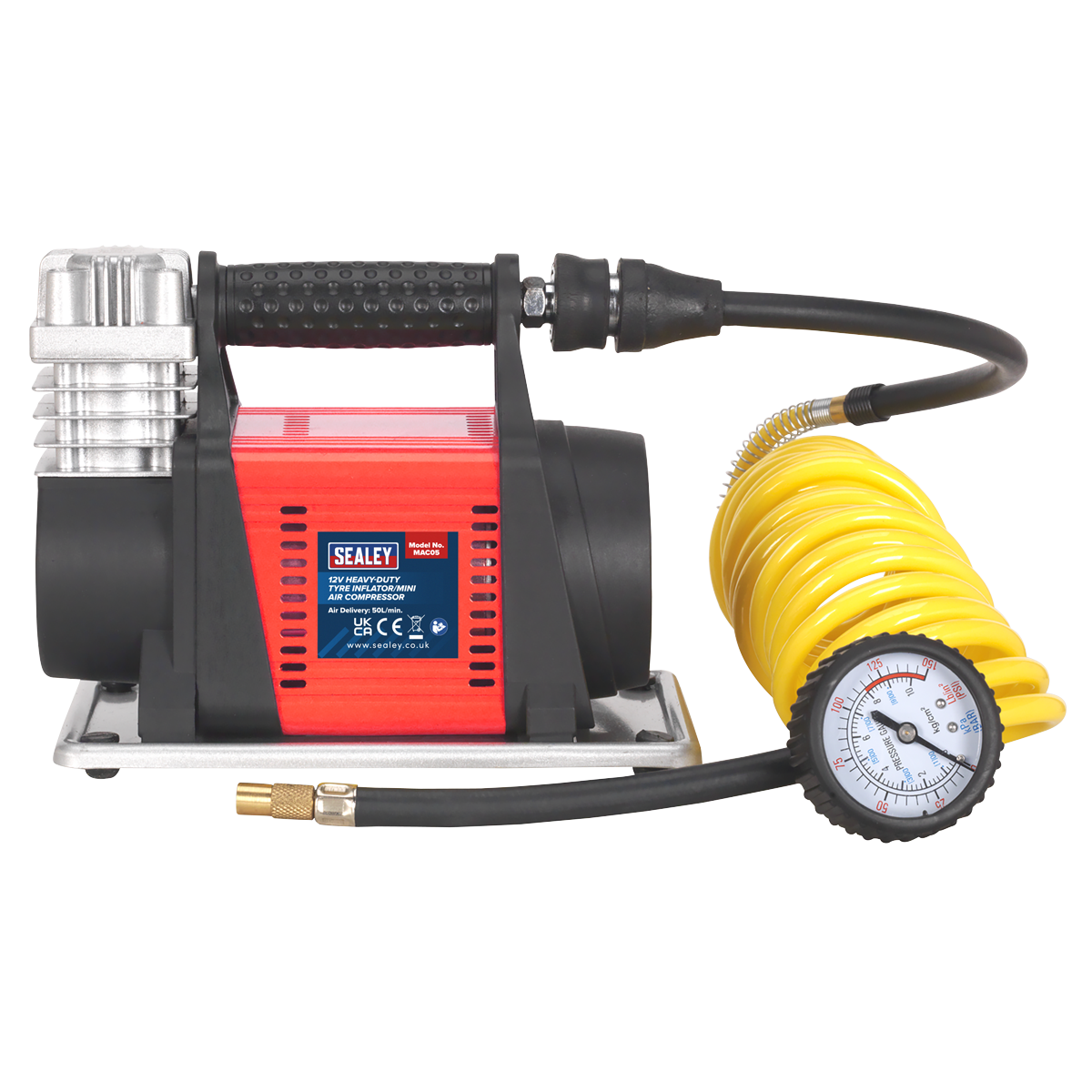 Sealey Heavy-Duty Tyre Inflator/Mini Air Compressor 12V MAC05