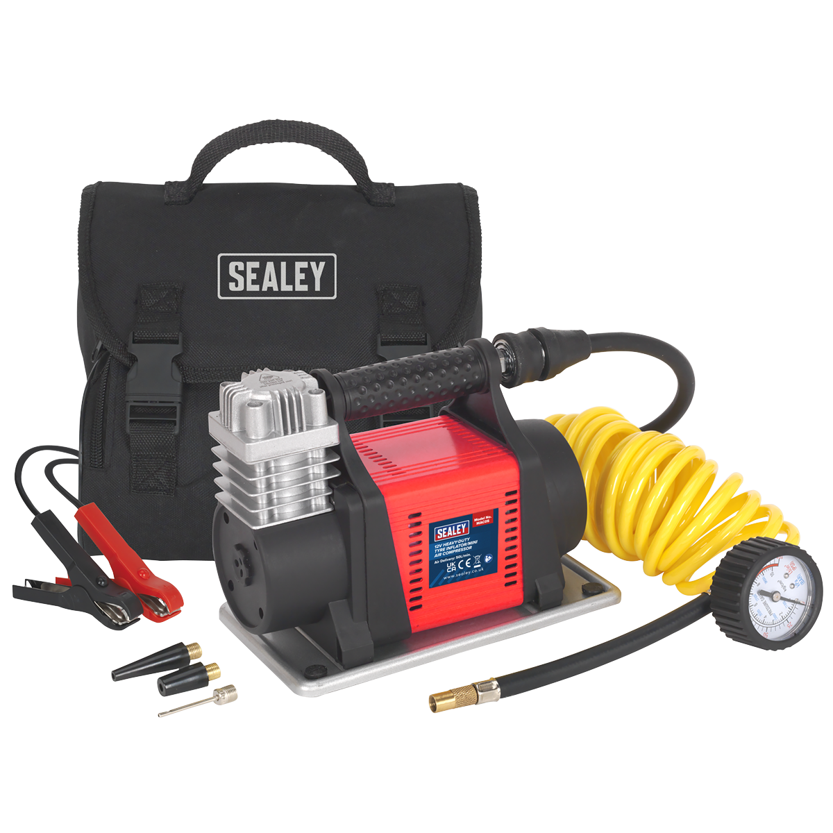 Sealey Heavy-Duty Tyre Inflator/Mini Air Compressor 12V MAC05