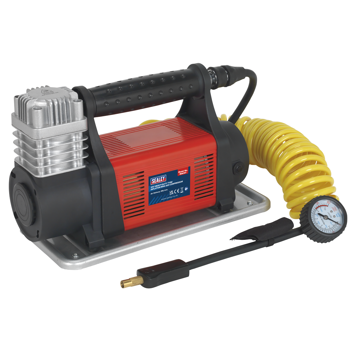 Sealey Heavy-Duty Tyre Inflator/Mini Air Compressor 12V MAC07