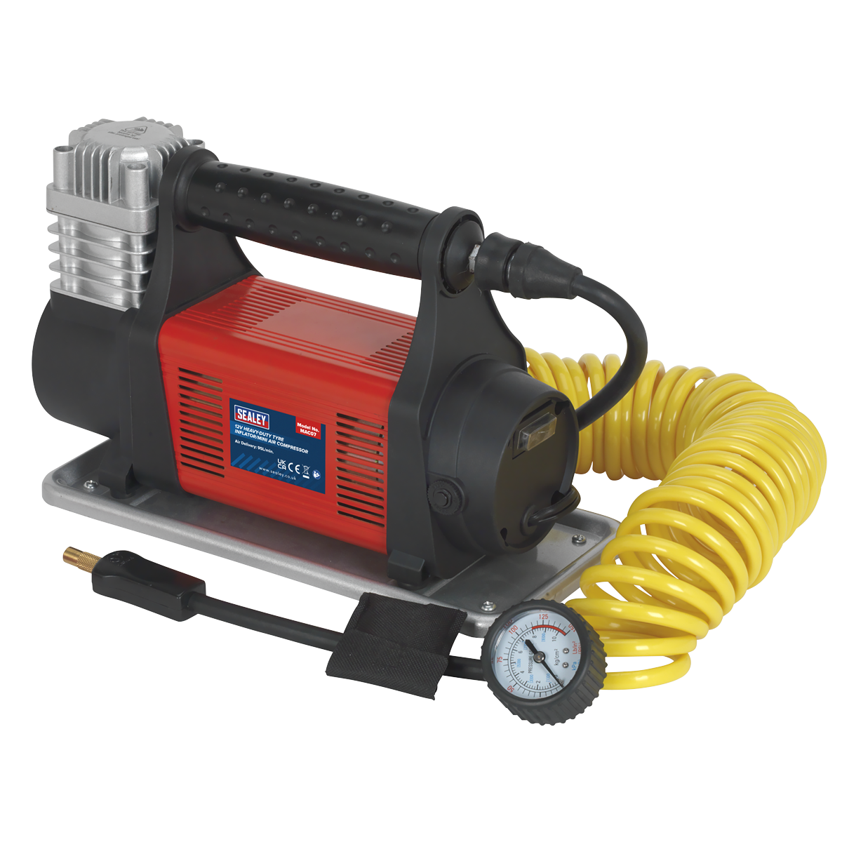 Sealey Heavy-Duty Tyre Inflator/Mini Air Compressor 12V MAC07