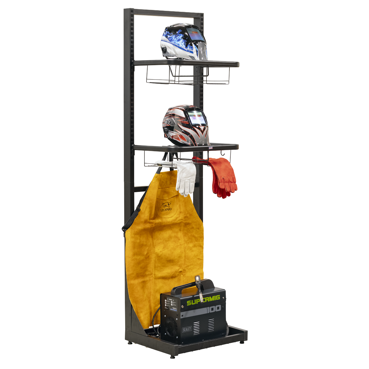 Sealey Freestanding Motorcycle Helmet & Gear Storage MS081FS